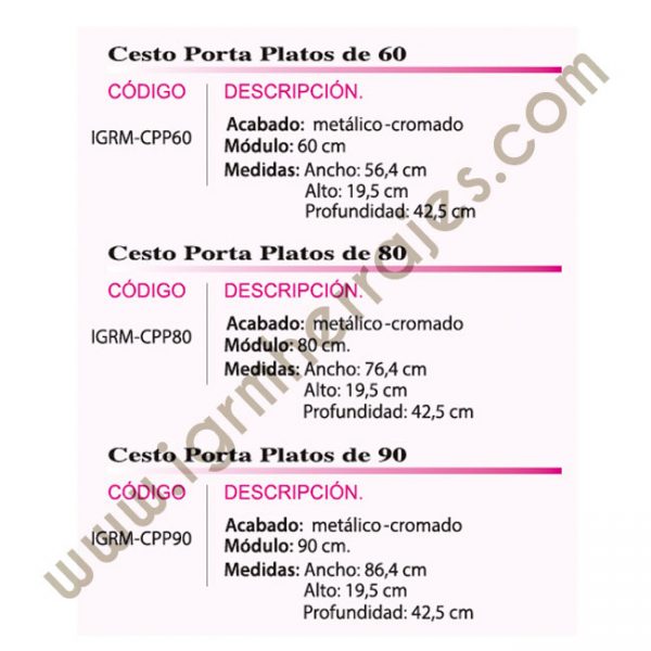 cesto-portplatos-riel-normal